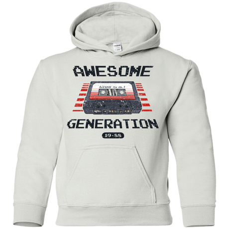 Sweatshirts White / YS Awesome Generation Youth Hoodie