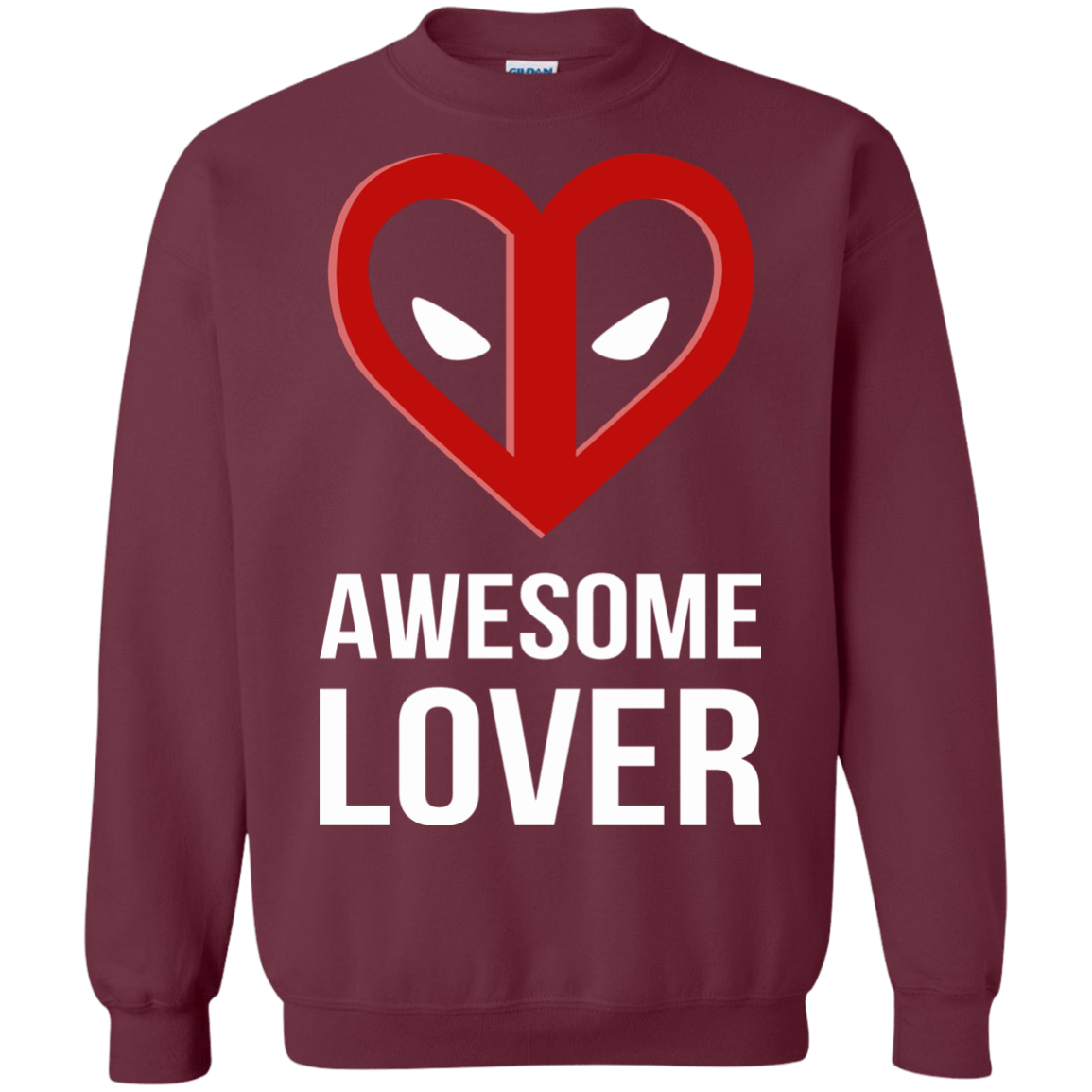 Sweatshirts Maroon / Small Awesome lover Crewneck Sweatshirt
