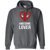 Sweatshirts Dark Heather / Small Awesome lover Pullover Hoodie