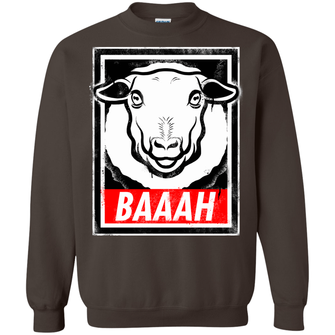 Sweatshirts Dark Chocolate / Small BAAAH Crewneck Sweatshirt