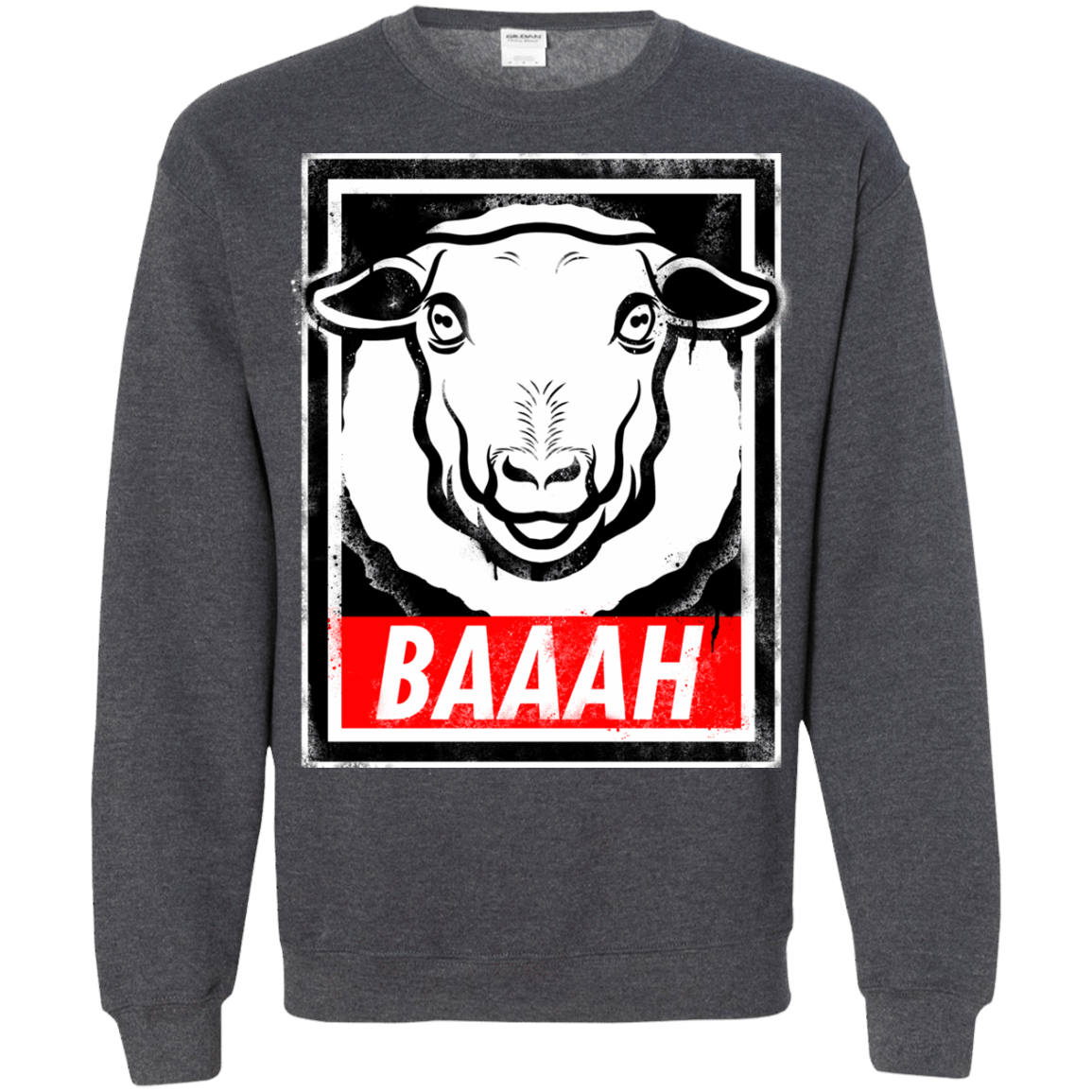 Sweatshirts Dark Heather / Small BAAAH Crewneck Sweatshirt