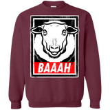 Sweatshirts Maroon / Small BAAAH Crewneck Sweatshirt