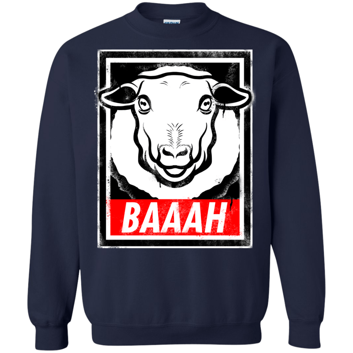 Sweatshirts Navy / Small BAAAH Crewneck Sweatshirt