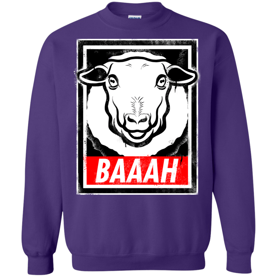 Sweatshirts Purple / Small BAAAH Crewneck Sweatshirt
