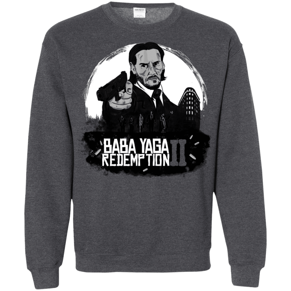 Sweatshirts Dark Heather / S Baba Yaga Redeption Crewneck Sweatshirt