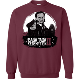 Sweatshirts Maroon / S Baba Yaga Redeption Crewneck Sweatshirt