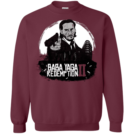 Sweatshirts Maroon / S Baba Yaga Redeption Crewneck Sweatshirt