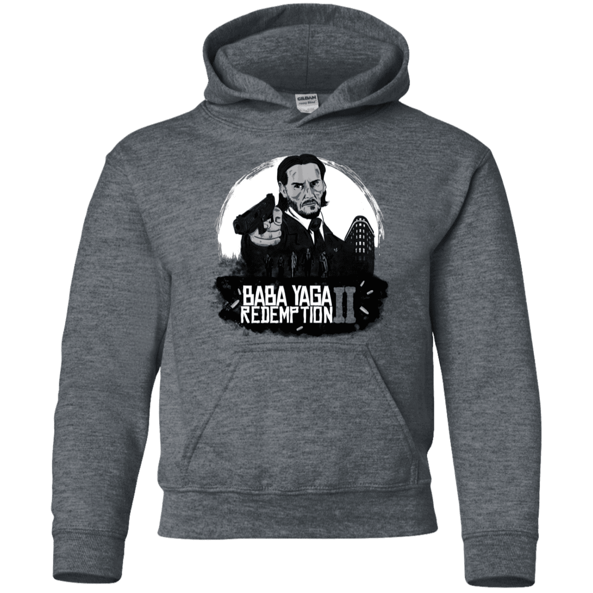 Sweatshirts Dark Heather / YS Baba Yaga Redeption Youth Hoodie