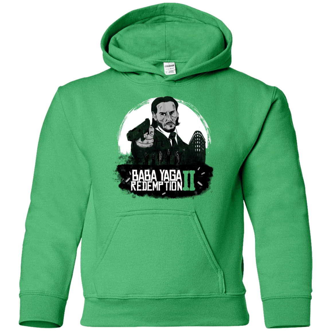 Sweatshirts Irish Green / YS Baba Yaga Redeption Youth Hoodie