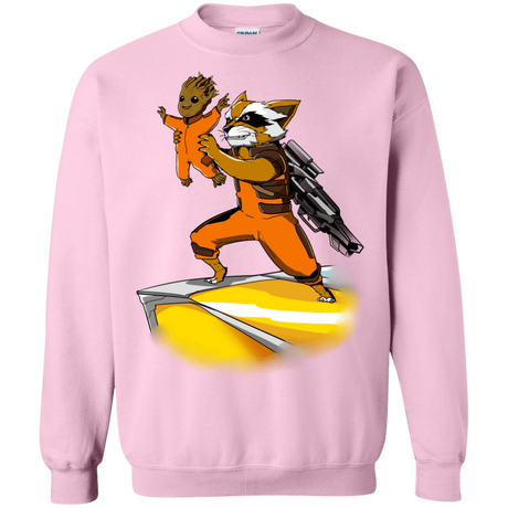 Sweatshirts Light Pink / Small Baby Groot Crewneck Sweatshirt