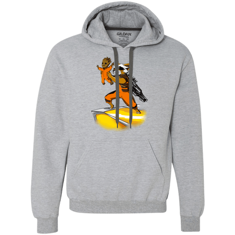 Sweatshirts Sport Grey / Small Baby Groot Premium Fleece Hoodie
