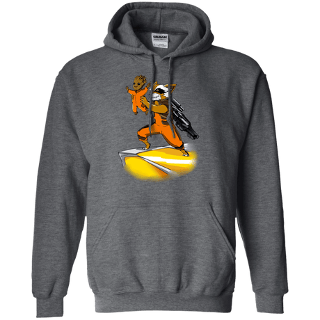 Sweatshirts Dark Heather / Small Baby Groot Pullover Hoodie