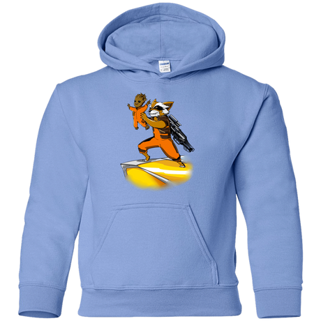 Sweatshirts Carolina Blue / YS Baby Groot Youth Hoodie