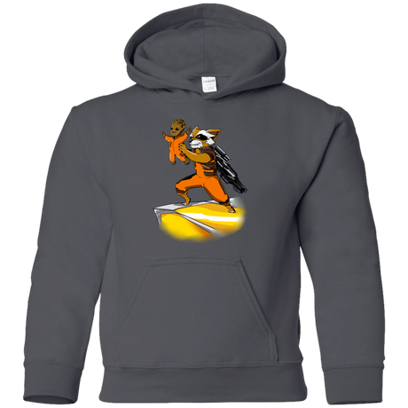 Sweatshirts Charcoal / YS Baby Groot Youth Hoodie