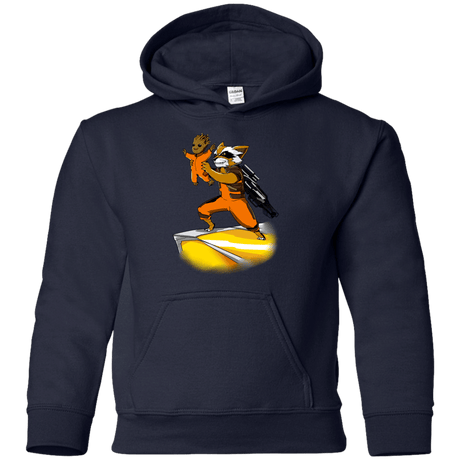 Sweatshirts Navy / YS Baby Groot Youth Hoodie