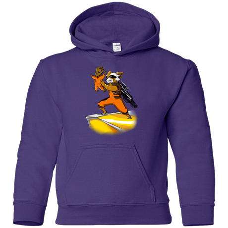 Sweatshirts Purple / YS Baby Groot Youth Hoodie