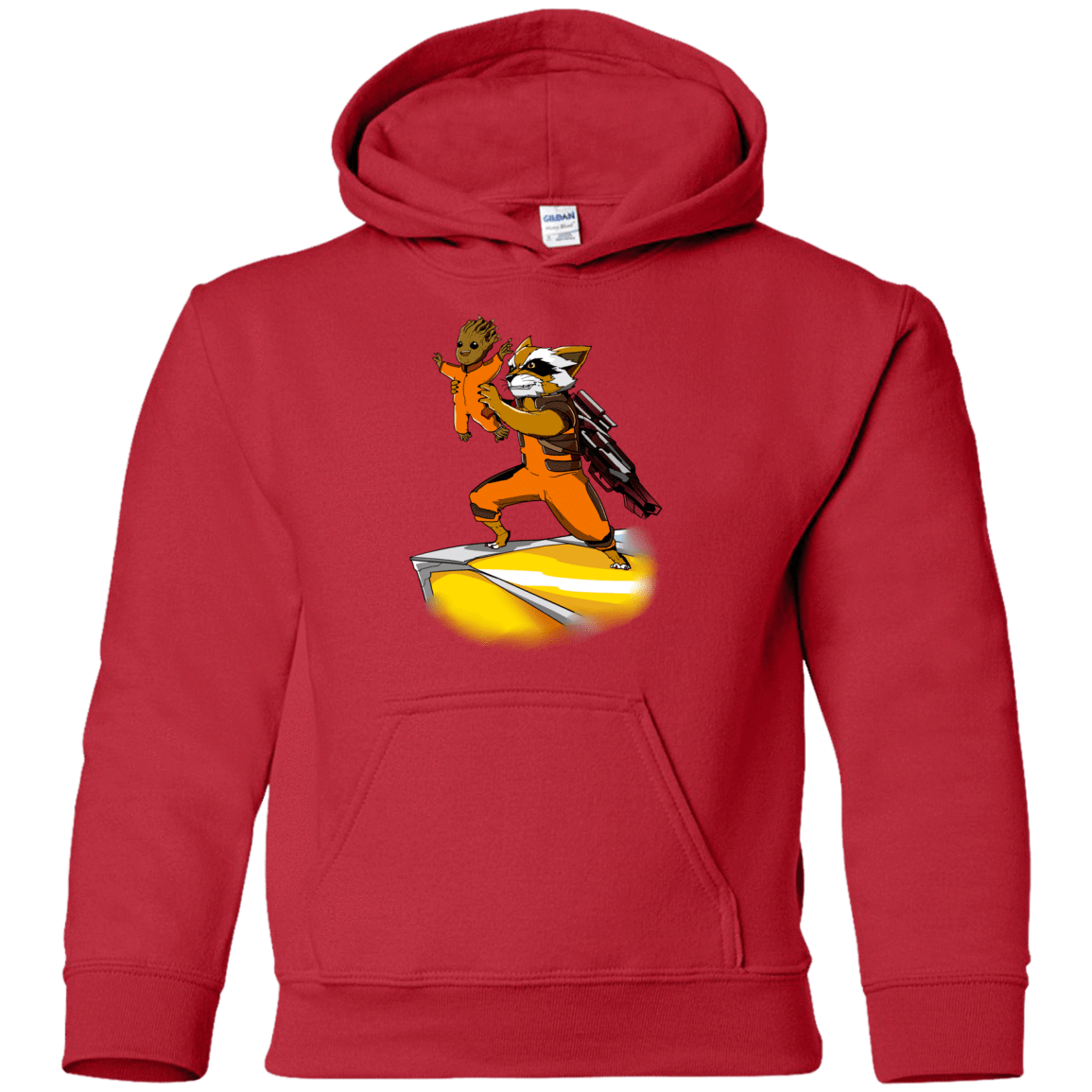 Sweatshirts Red / YS Baby Groot Youth Hoodie