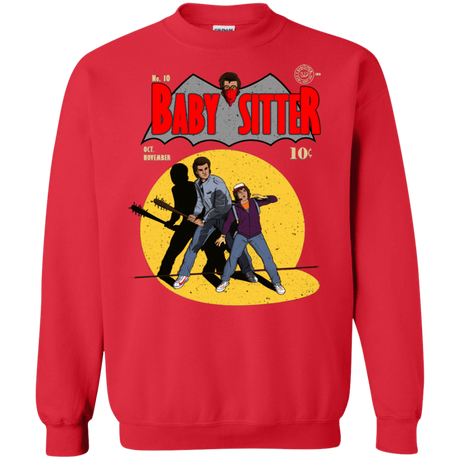 Sweatshirts Red / S Babysitter Batman Crewneck Sweatshirt