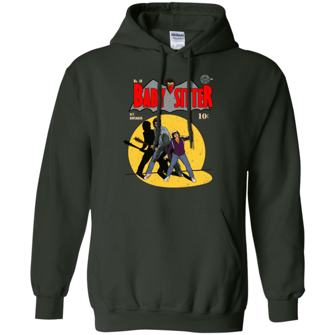 Sweatshirts Forest Green / S Babysitter Batman Pullover Hoodie