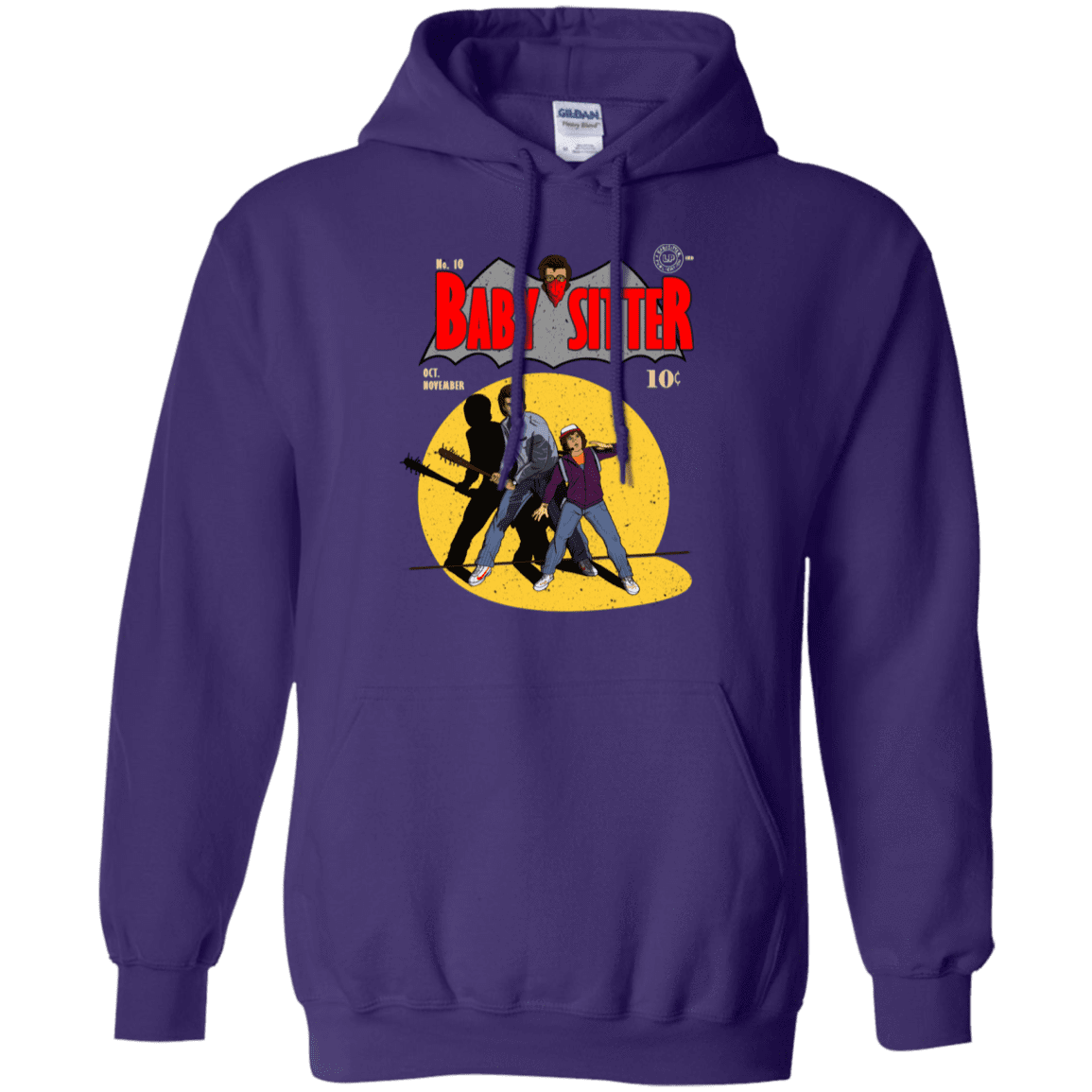 Sweatshirts Purple / S Babysitter Batman Pullover Hoodie