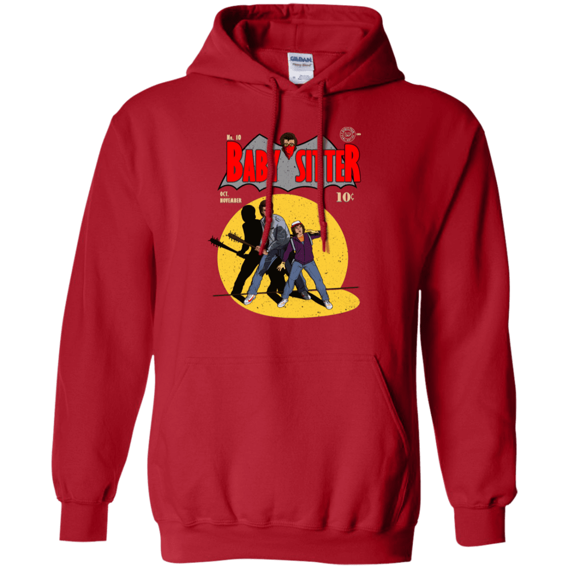 Sweatshirts Red / S Babysitter Batman Pullover Hoodie