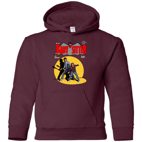 Sweatshirts Maroon / YS Babysitter Batman Youth Hoodie