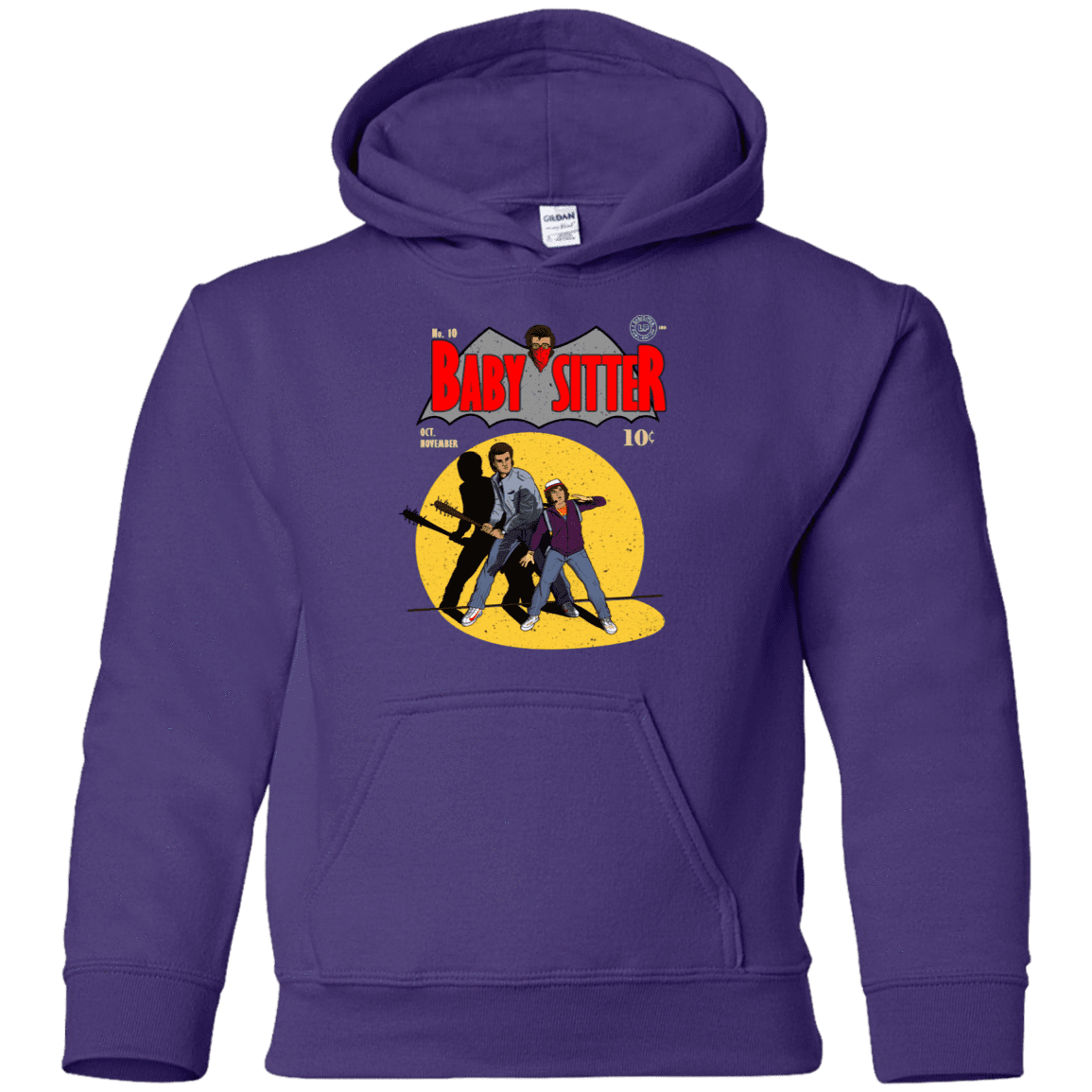 Sweatshirts Purple / YS Babysitter Batman Youth Hoodie