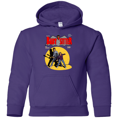 Sweatshirts Purple / YS Babysitter Batman Youth Hoodie