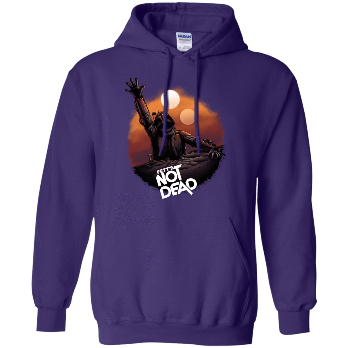 Sweatshirts Purple / Small Back From The Pit Pullover Hoodie