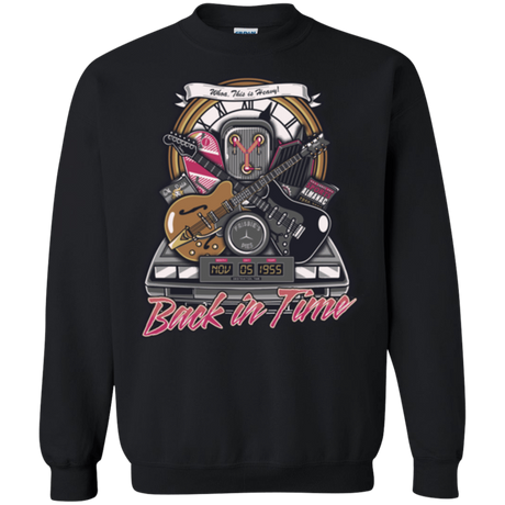 Sweatshirts Black / Small Back in time Crewneck Sweatshirt