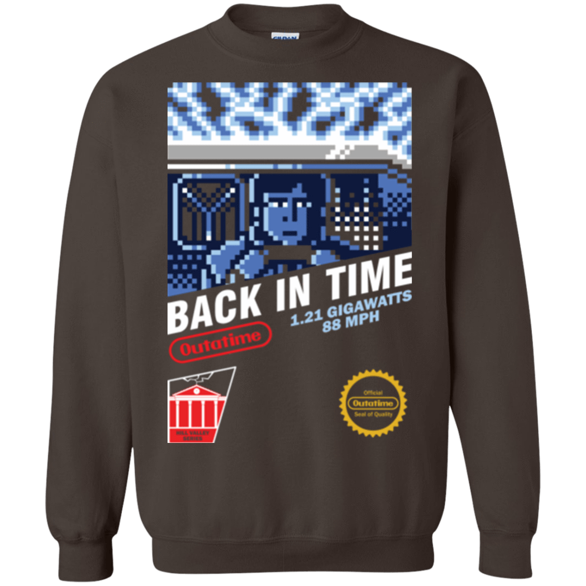 Sweatshirts Dark Chocolate / Small Back In Time Crewneck Sweatshirt