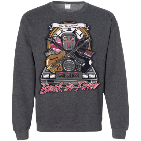 Sweatshirts Dark Heather / Small Back in time Crewneck Sweatshirt