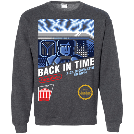 Sweatshirts Dark Heather / Small Back In Time Crewneck Sweatshirt