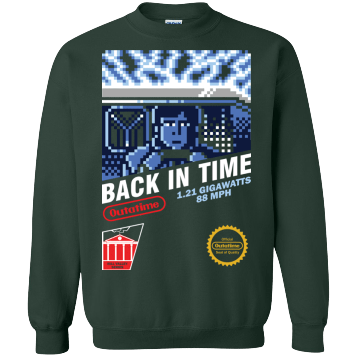 Sweatshirts Forest Green / Small Back In Time Crewneck Sweatshirt