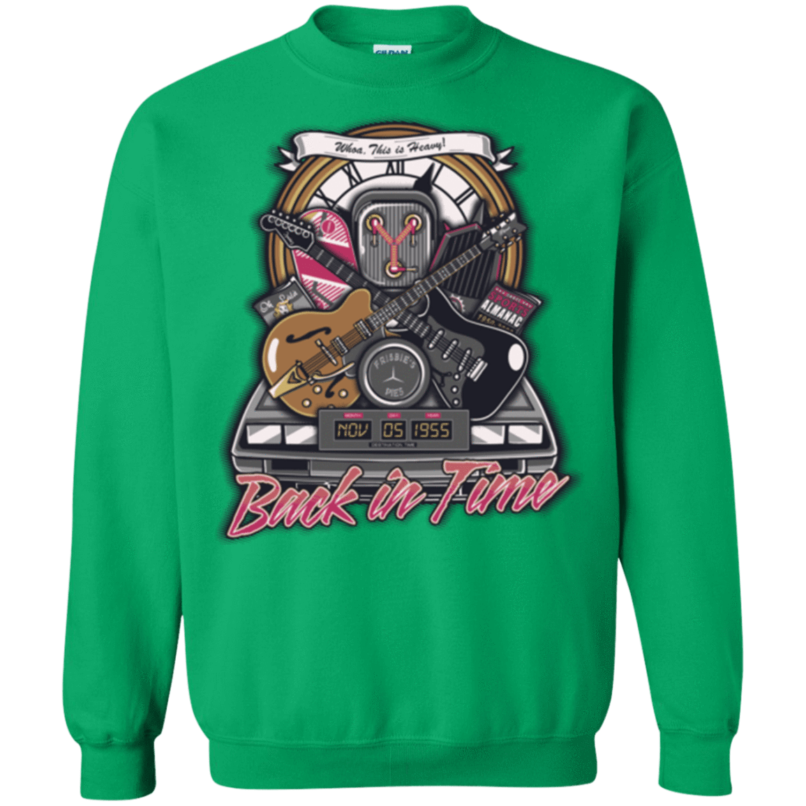 Sweatshirts Irish Green / Small Back in time Crewneck Sweatshirt