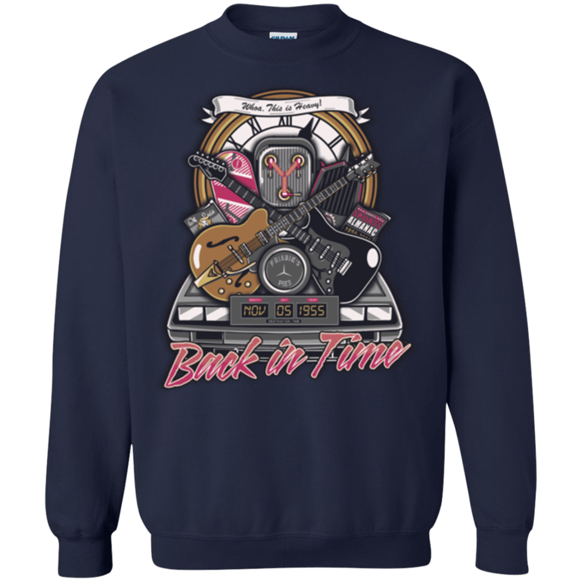 Sweatshirts Navy / Small Back in time Crewneck Sweatshirt