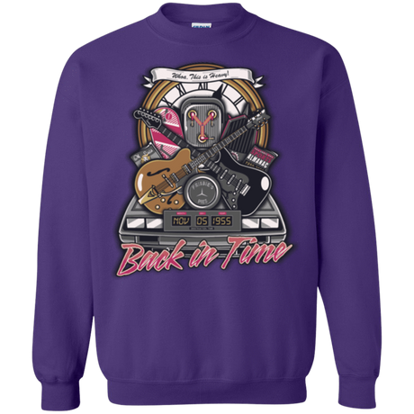 Sweatshirts Purple / Small Back in time Crewneck Sweatshirt