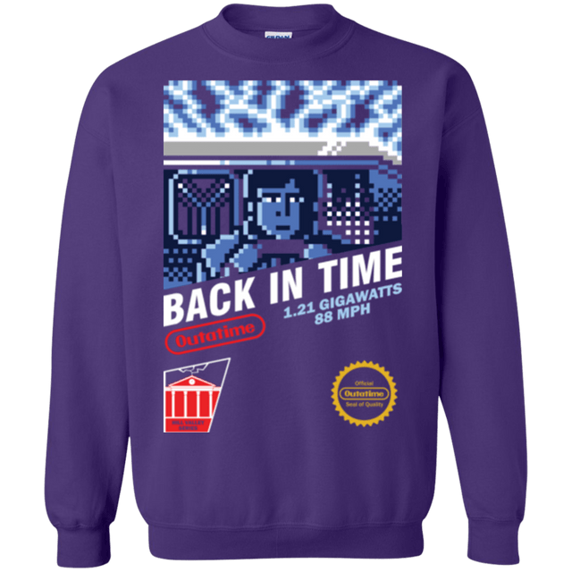 Sweatshirts Purple / Small Back In Time Crewneck Sweatshirt