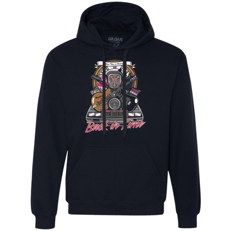 Sweatshirts Navy / Small Back in time Premium Fleece Hoodie