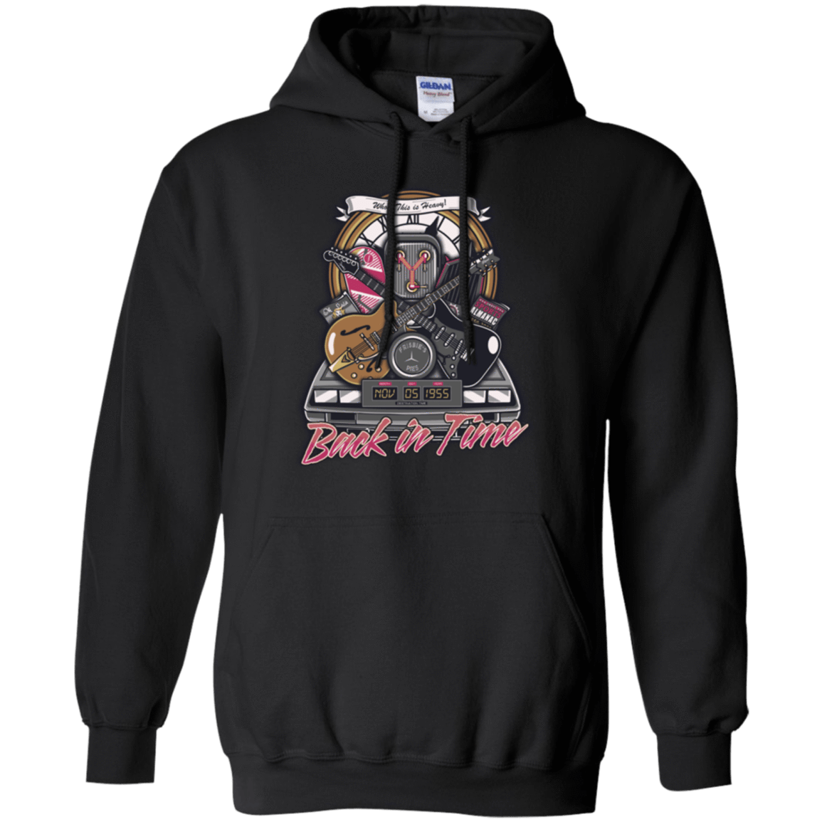 Sweatshirts Black / Small Back in time Pullover Hoodie