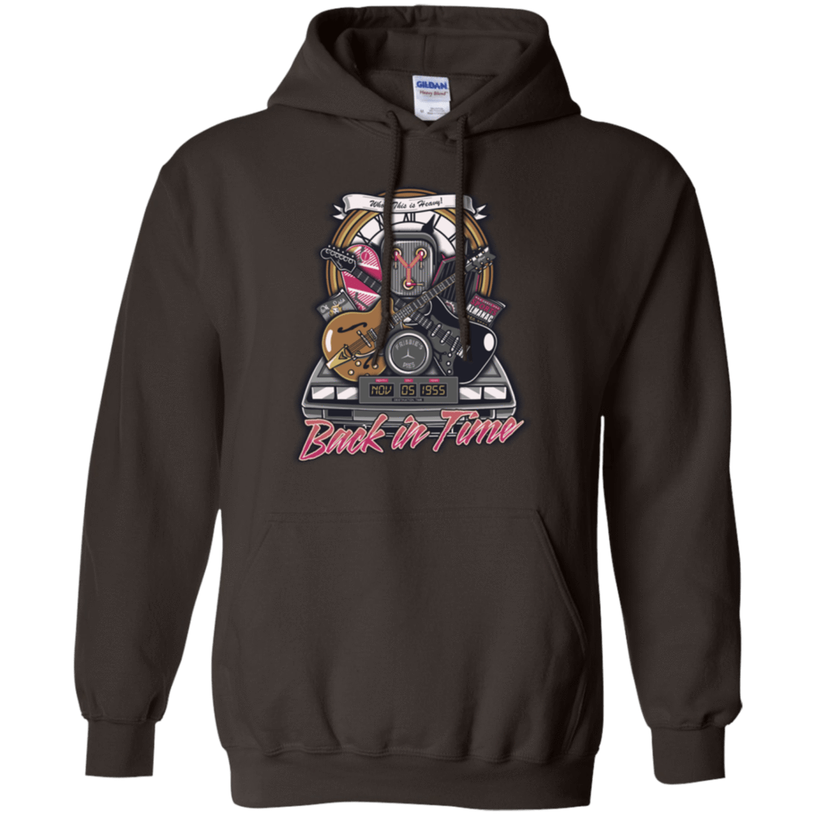 Sweatshirts Dark Chocolate / Small Back in time Pullover Hoodie