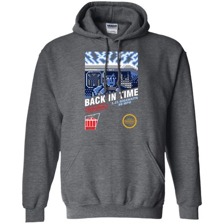 Sweatshirts Dark Heather / Small Back In Time Pullover Hoodie