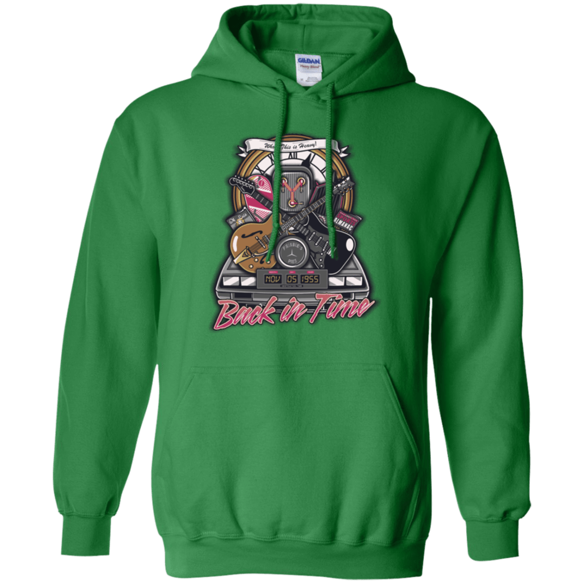 Sweatshirts Irish Green / Small Back in time Pullover Hoodie