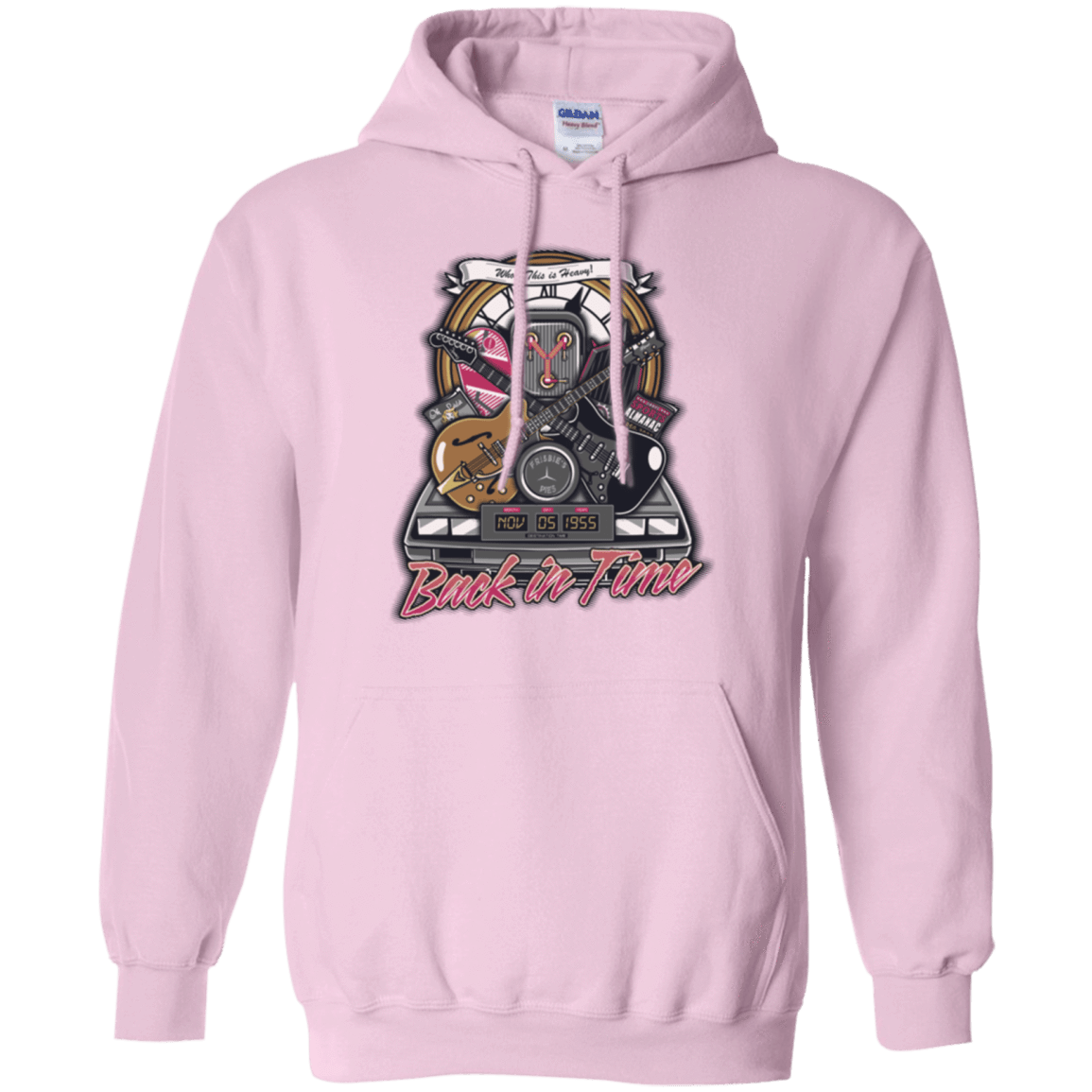 Sweatshirts Light Pink / Small Back in time Pullover Hoodie