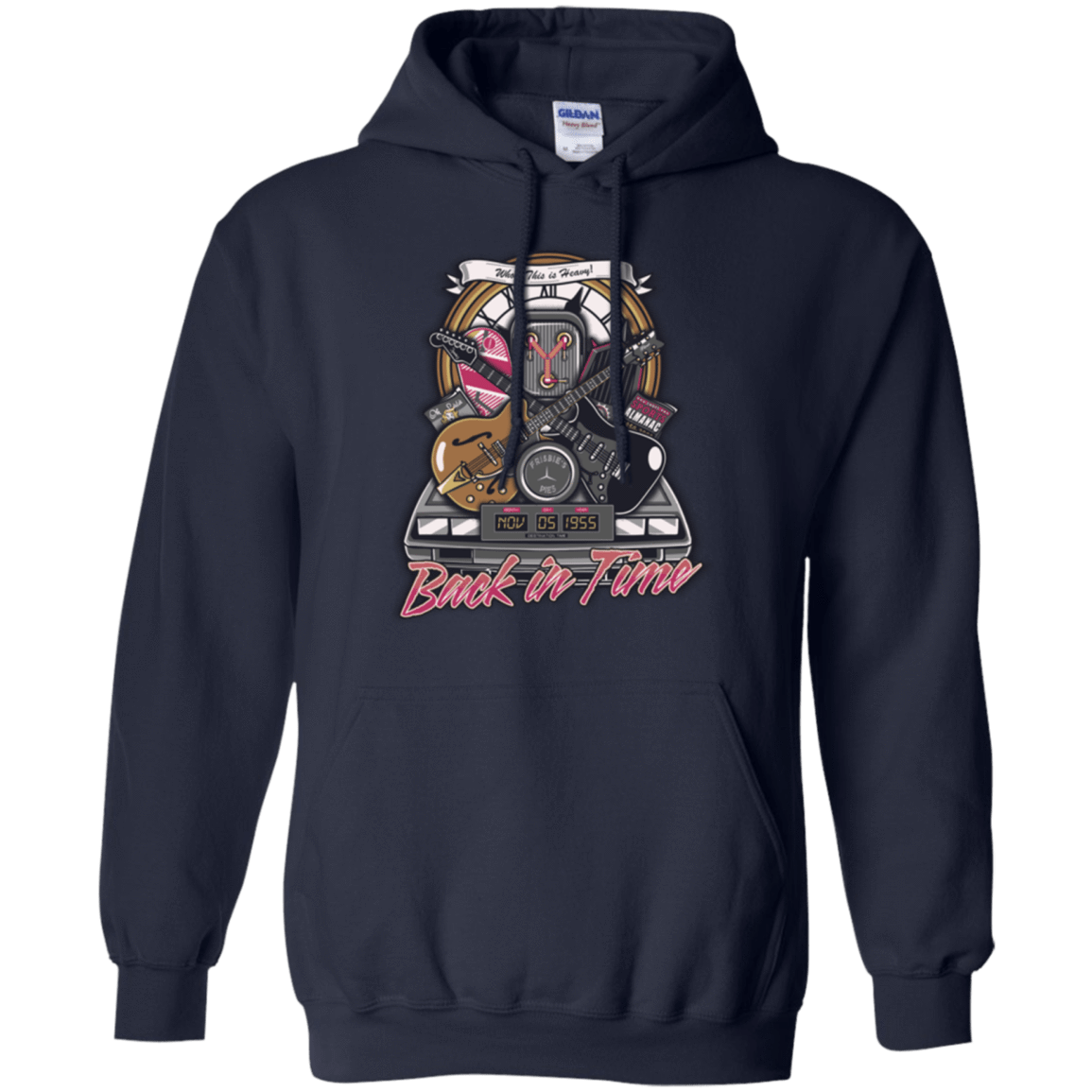 Sweatshirts Navy / Small Back in time Pullover Hoodie