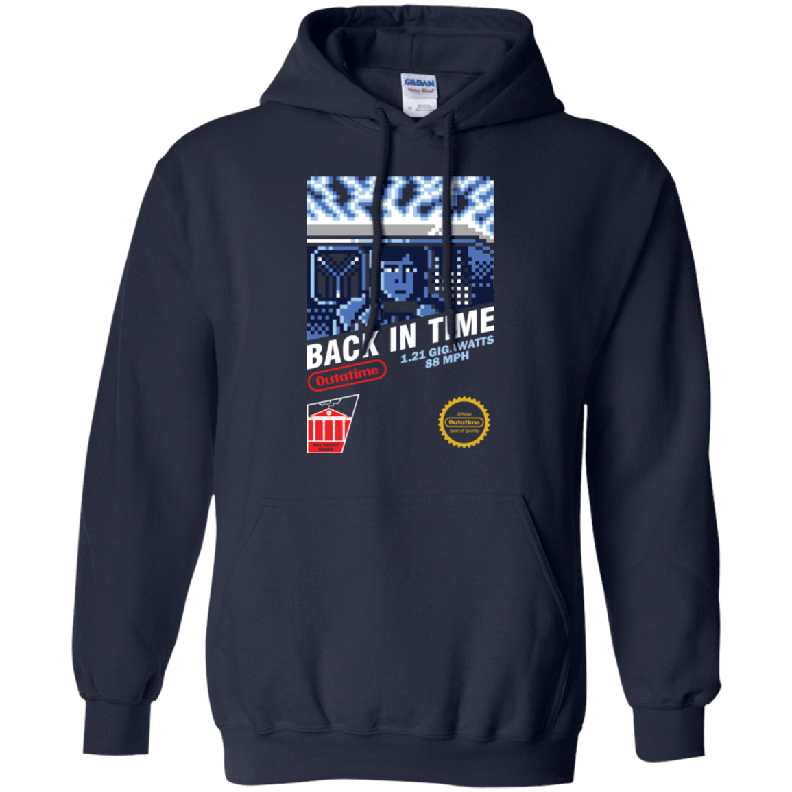 Sweatshirts Navy / Small Back In Time Pullover Hoodie