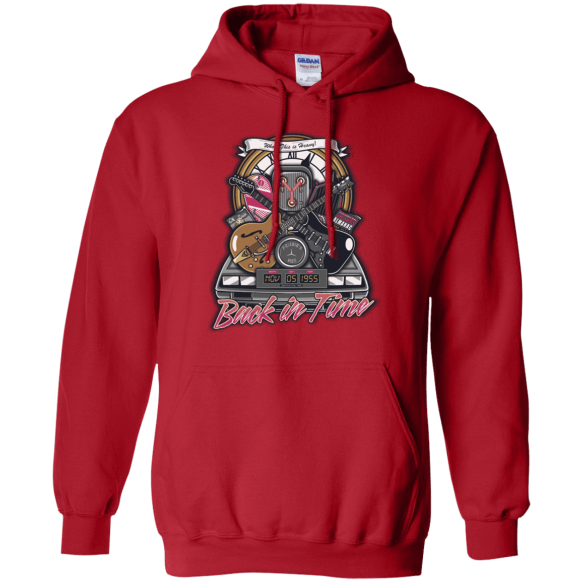 Sweatshirts Red / Small Back in time Pullover Hoodie