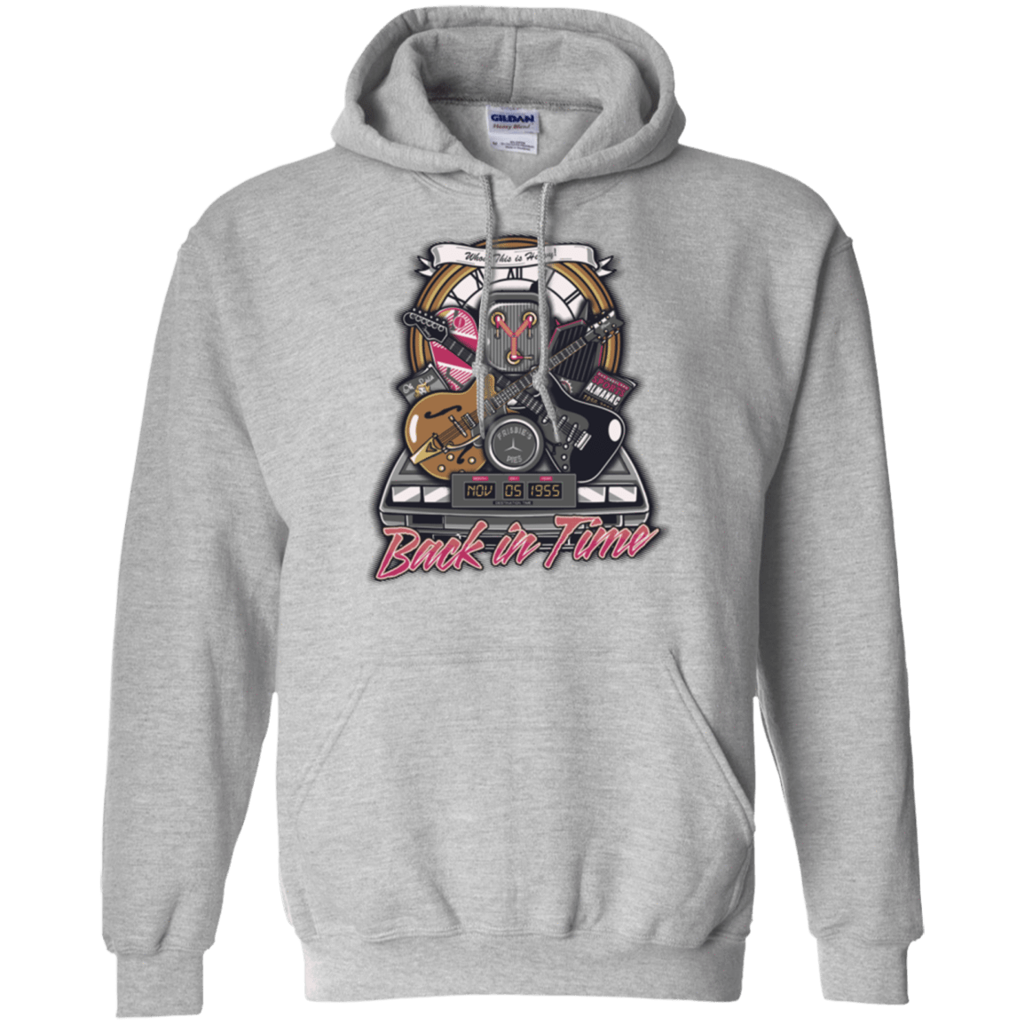 Sweatshirts Sport Grey / Small Back in time Pullover Hoodie