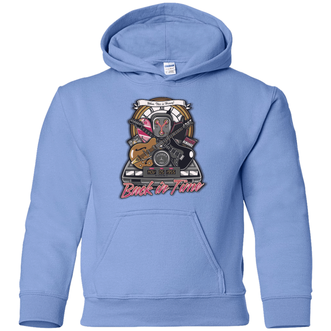 Sweatshirts Carolina Blue / YS Back in time Youth Hoodie