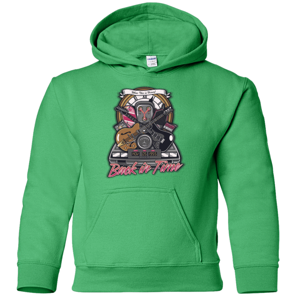 Sweatshirts Irish Green / YS Back in time Youth Hoodie